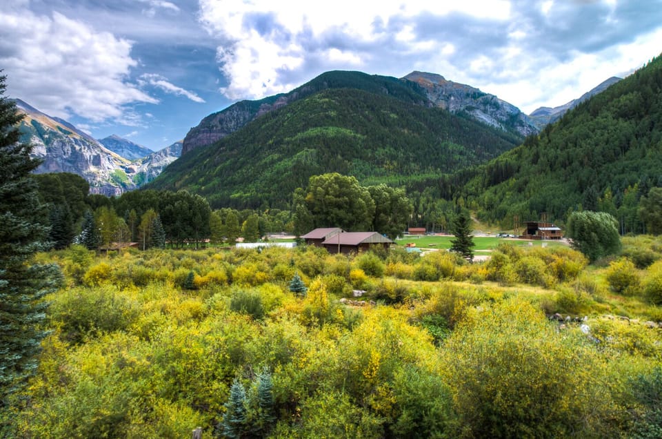 This Telluride Mountain rental's backyard.