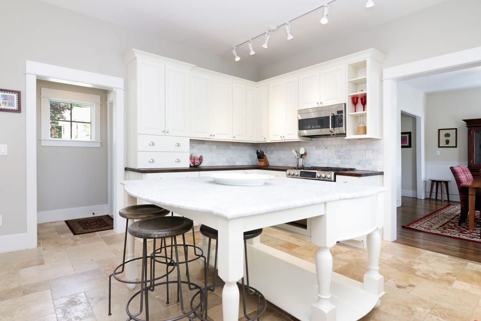 Light and bright colors provide a great feeling throughout the house.