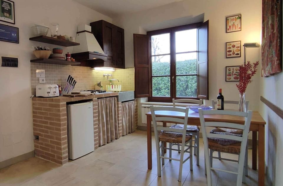 Albegna living room, kitchen corner