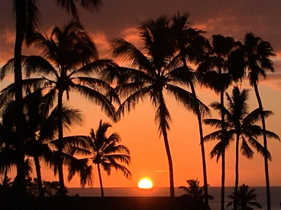 Sunset from our lanai