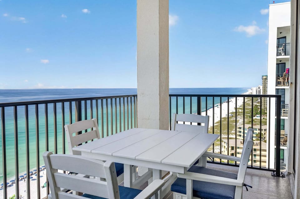 Emerald Towers 1503 - Luxurious Beachfront Vacation Rental Condo with Private Sauna, Ocean Views from Balcony, and Community Pool in Destin, Florida - Bliss Beach Rentals