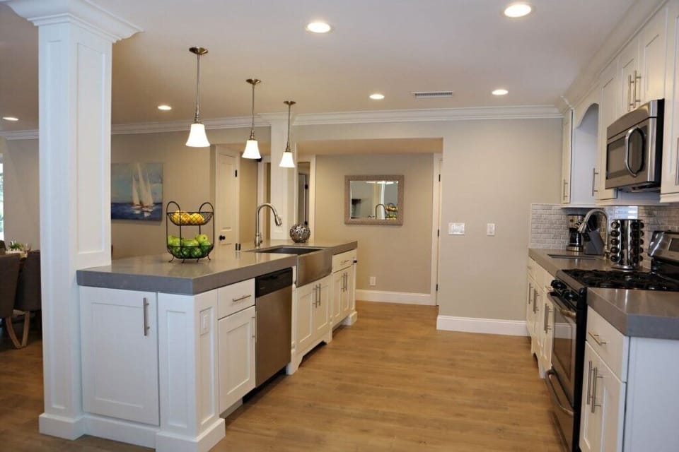 Custom Kitchen with Stainless Steel Appliances  view 2