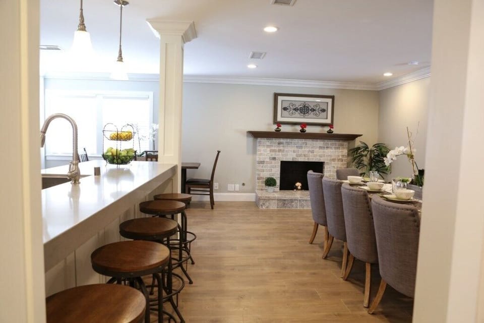 Open Concept Kitchen and Dining Room