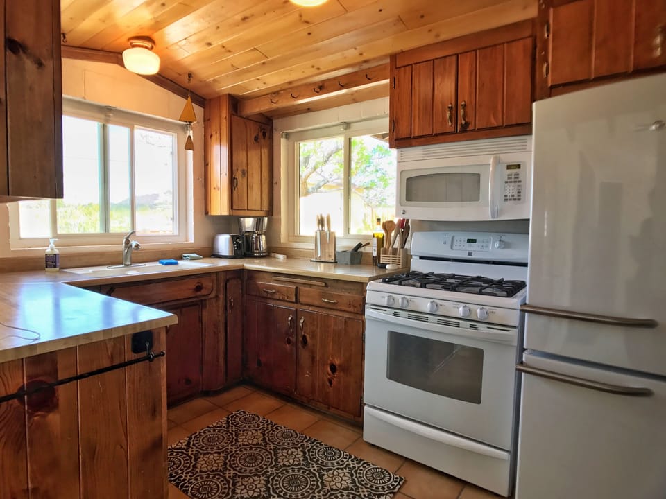 Quaint kitchen - coffee maker, toaster