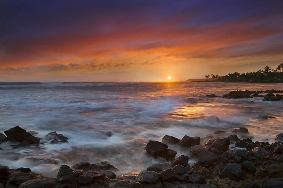 Just another magical Po'ipu sunset to end another beautiful day!  Aloha nui loa.