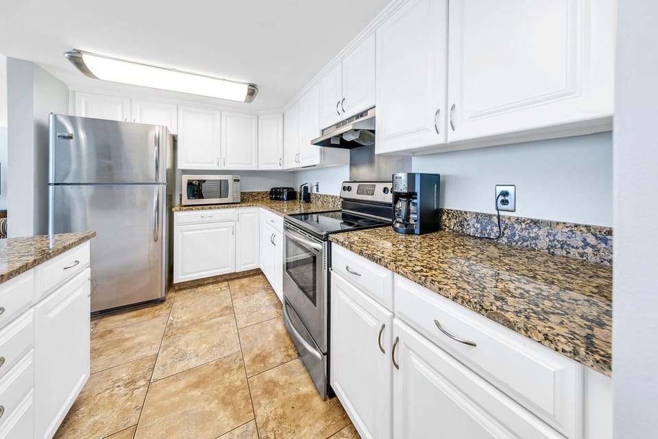 Fully stocked kitchen