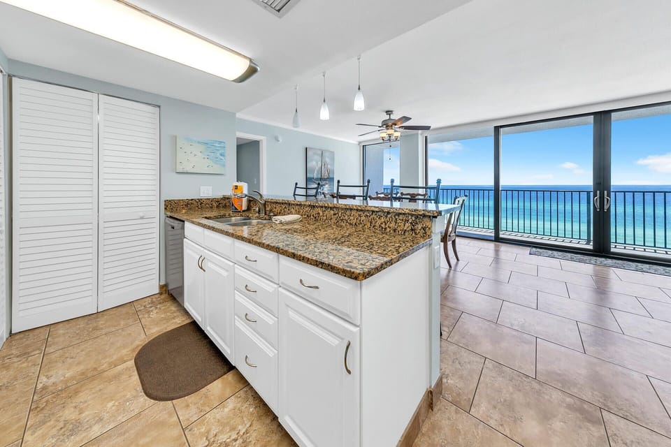 Even a view from the kitchen