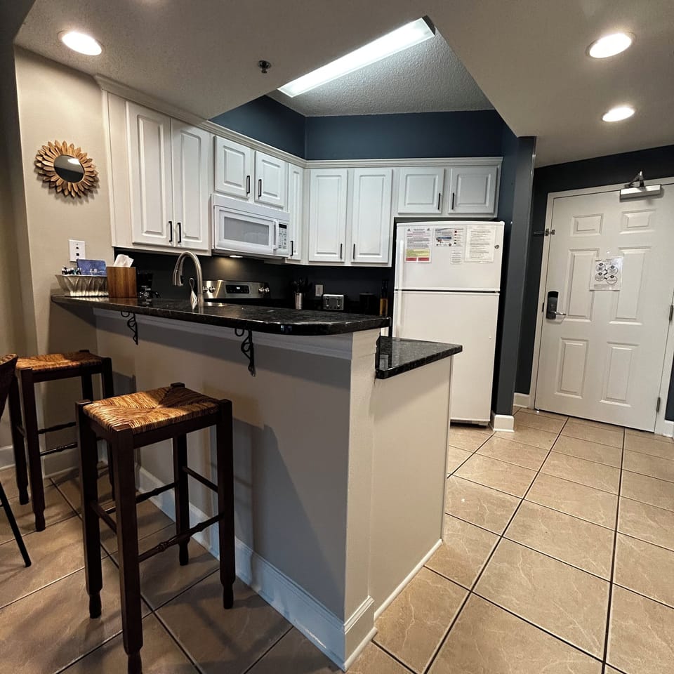 Looking into the Kitchen from the Family Room