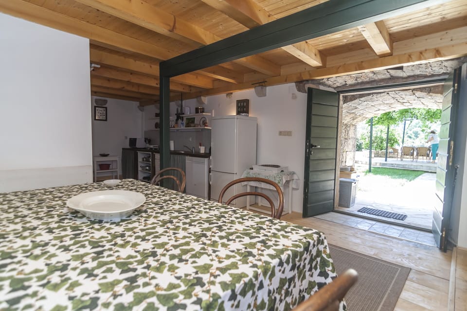 Inside dining area, garden level