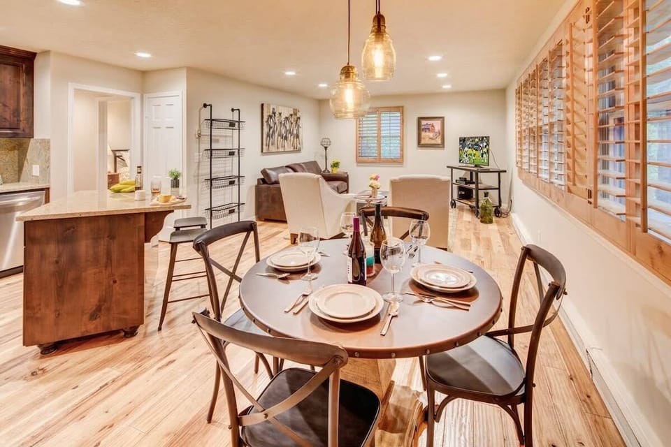 Dining Room seats 4 and view of open layout