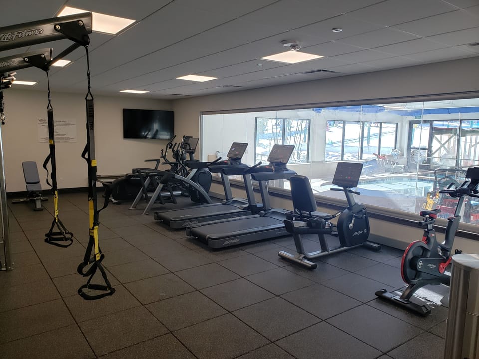 Gym area in health club.