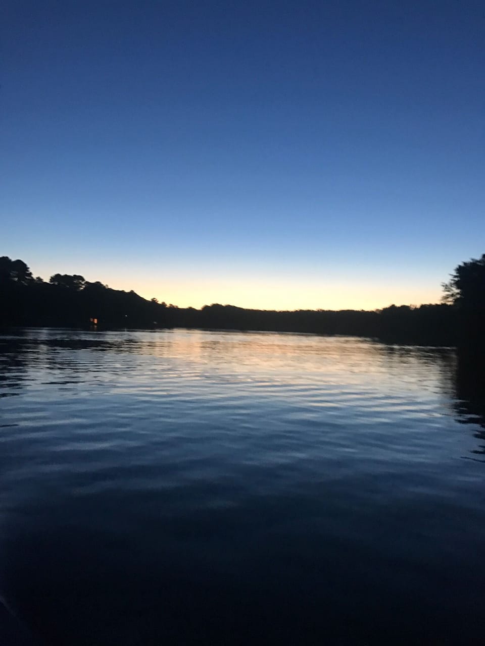 Beautiful sunset on Lake Gaston...