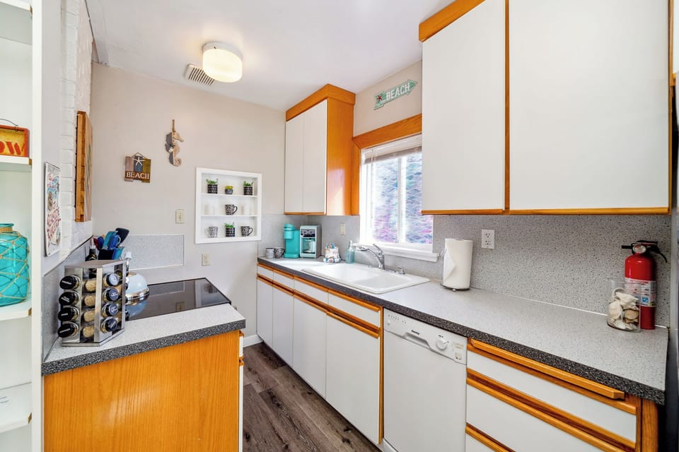 Fully stocked kitchen