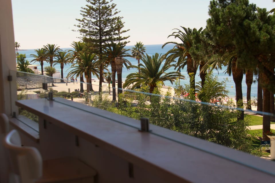 Beachfront balcony