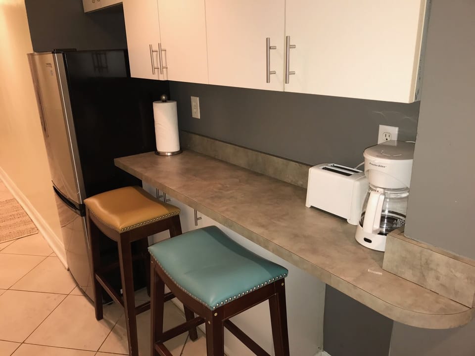 Kitchen - toaster, coffee maker, kettle for tea, etc.

