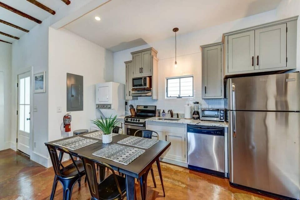 Renovated kitchen with brand new appliances and all the utensils you would ever need!