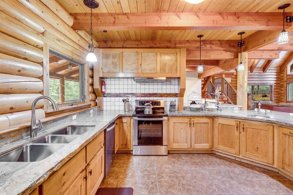 Spacious, family-friendly kitchen—meals and memories made here. Fully stocked.