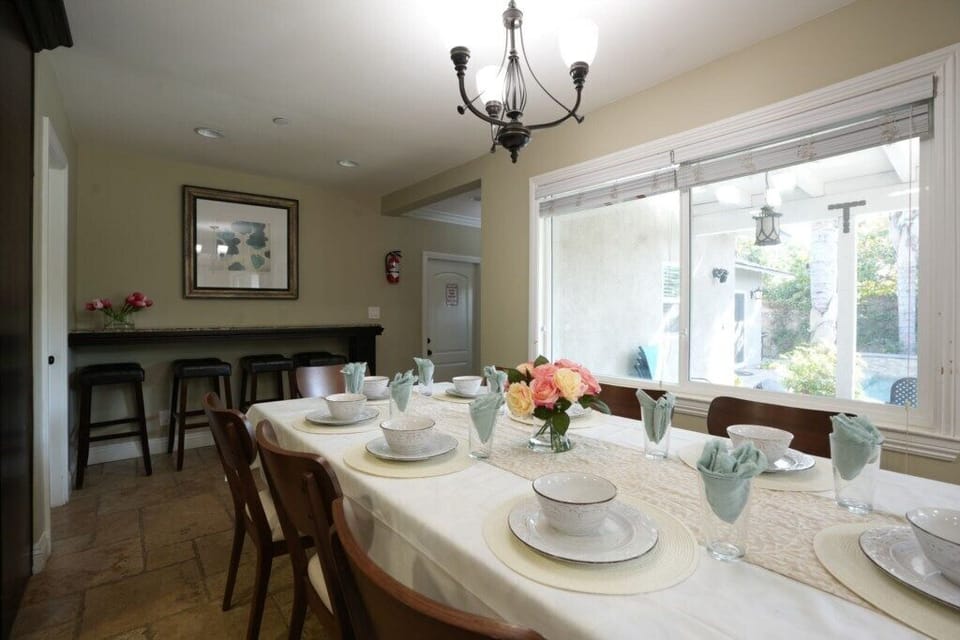 DIning Room with Bar Top Seating
