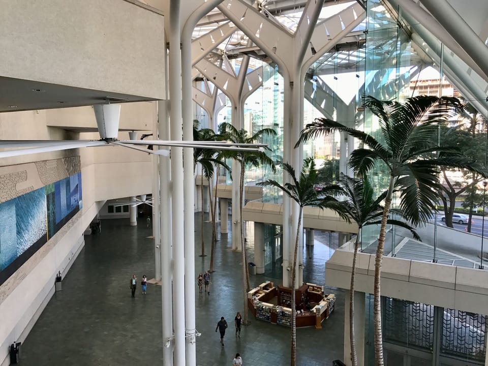The penthouse is 530 yards (480 meters) from the Hawaii Convention Center.