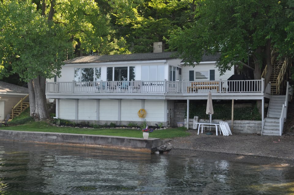 Lake view of main house