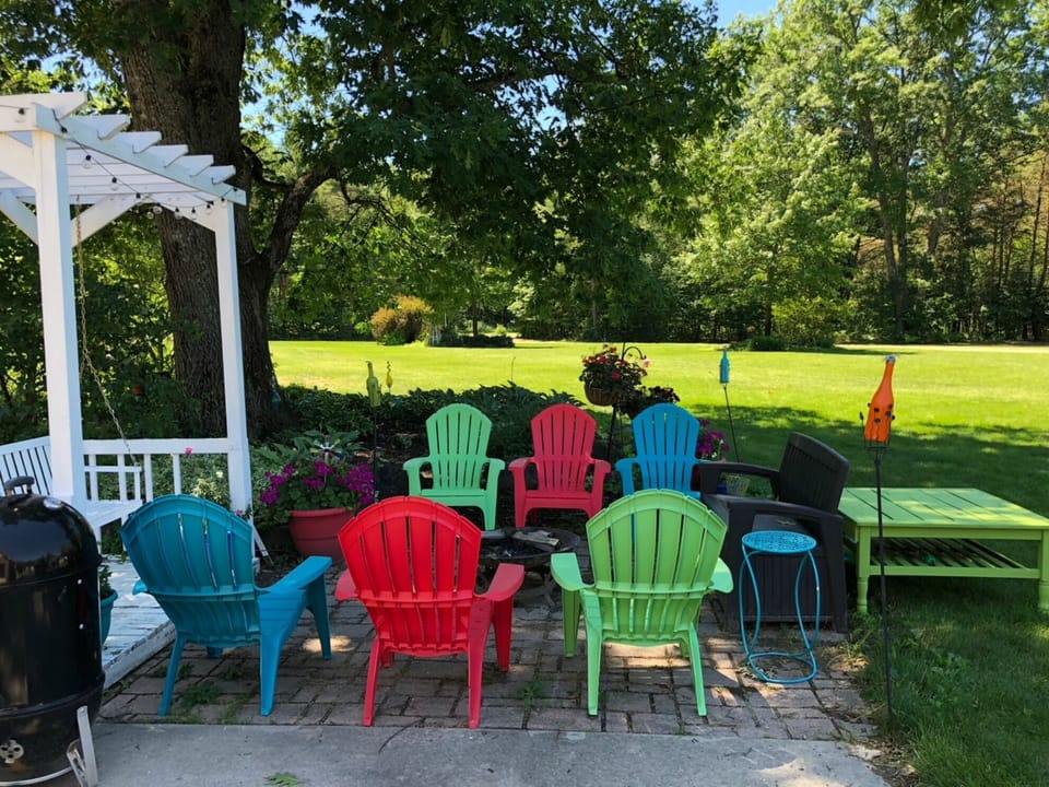 Play lawn games in the yard or sit by a cozy fire enjoying each other.