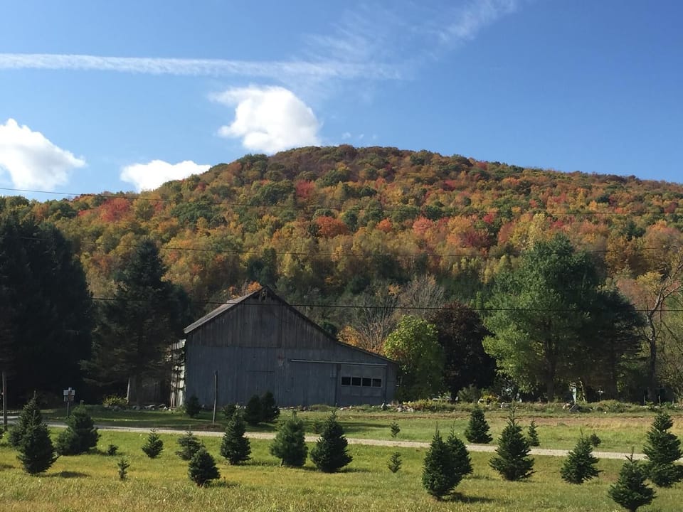 The old barn in fall