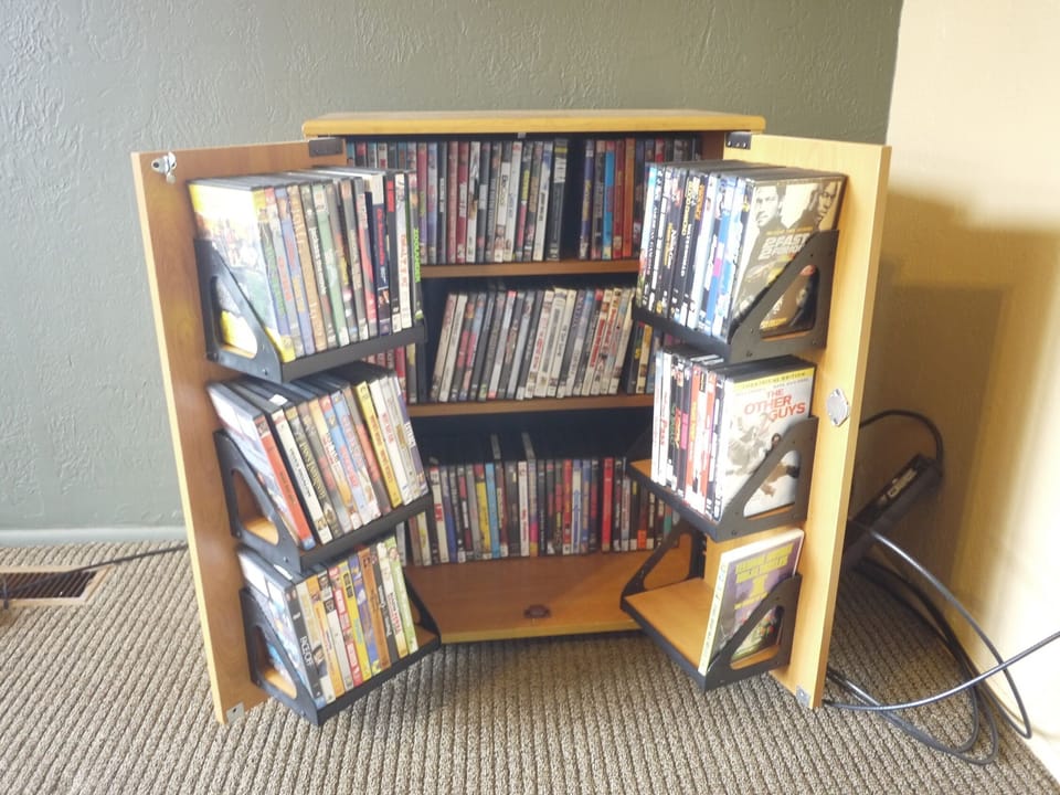 200+ DVD collection for chilling out.