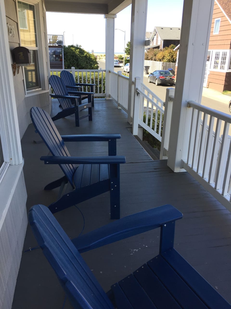 Front porch looking West 