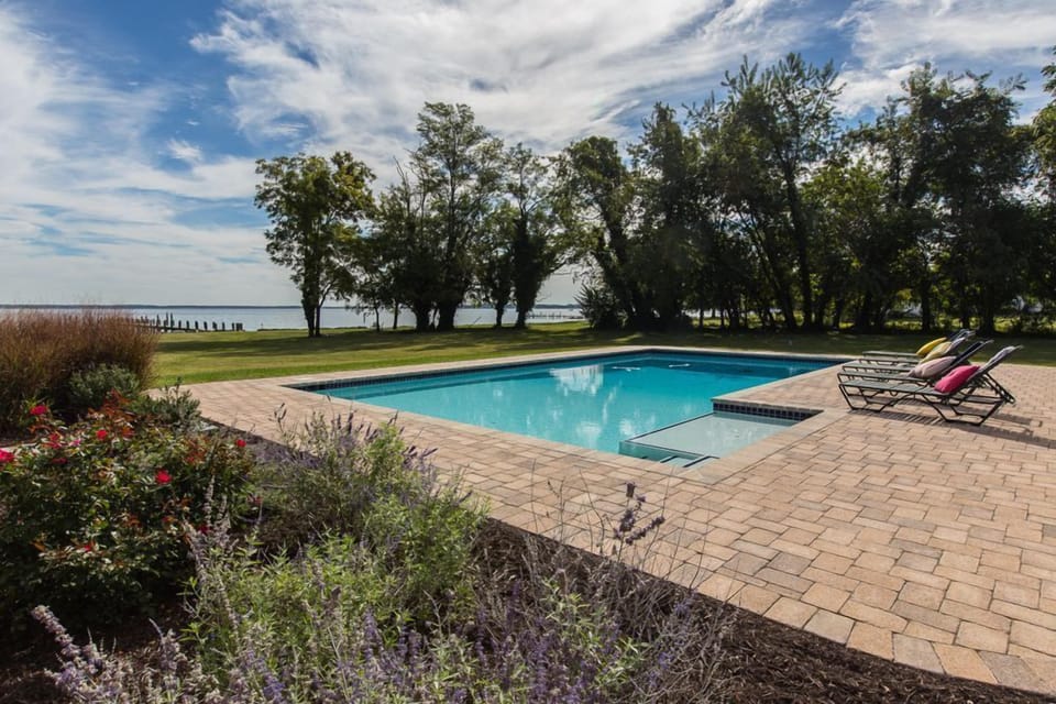 Riverside pool