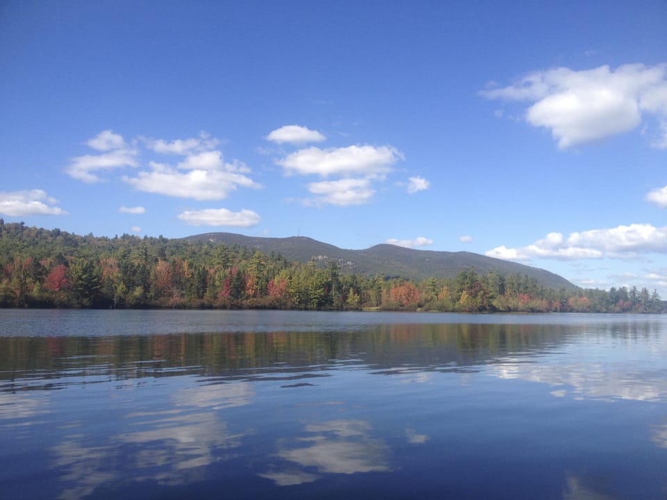 View of Pleasant Mt from lake
