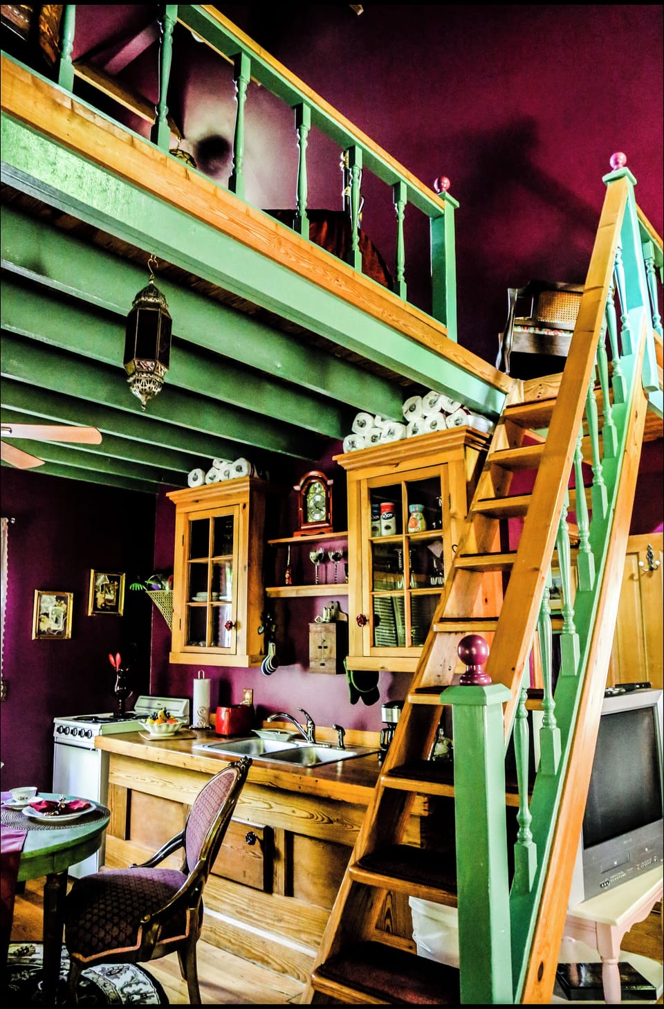 Kitchen with loft