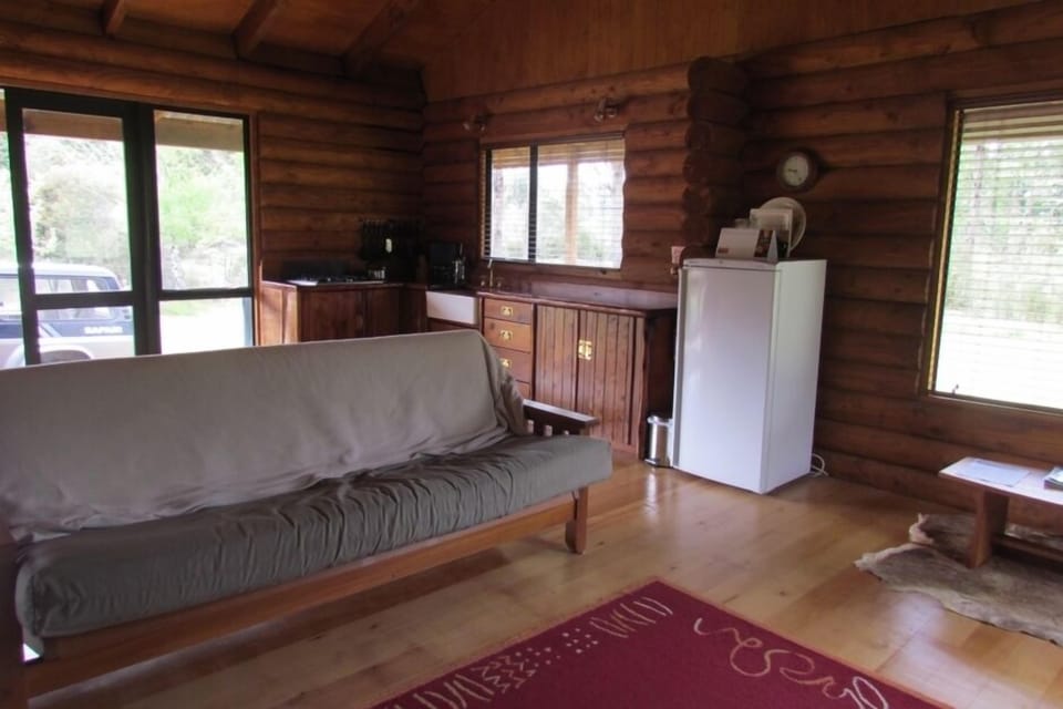 Double sofa bed in lounge