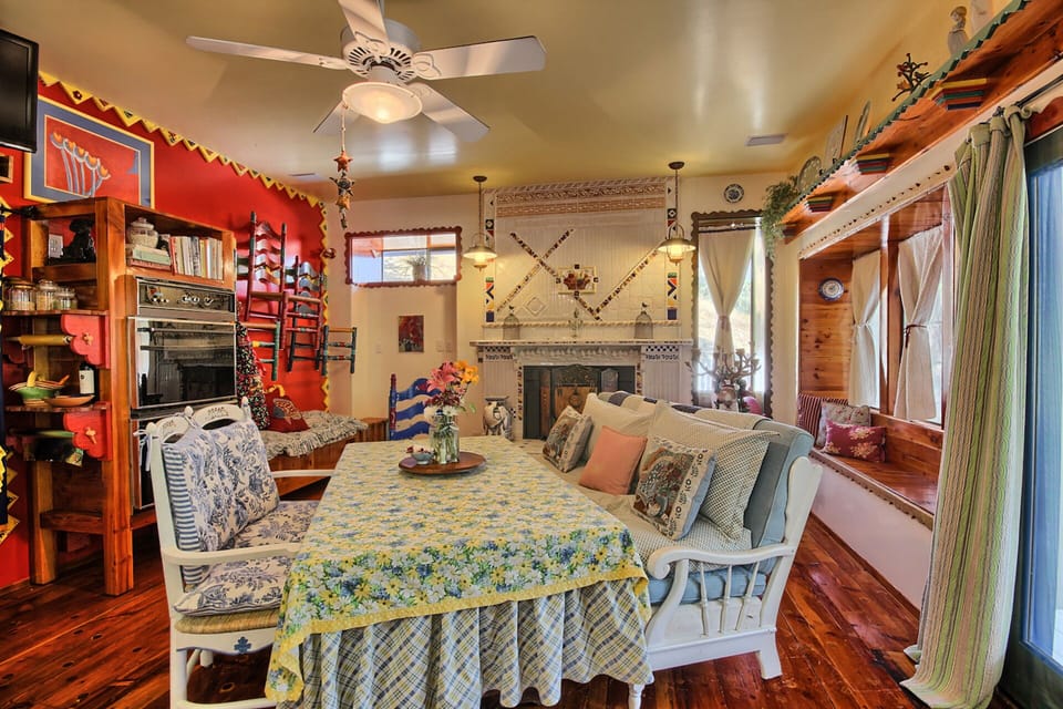The dining area
