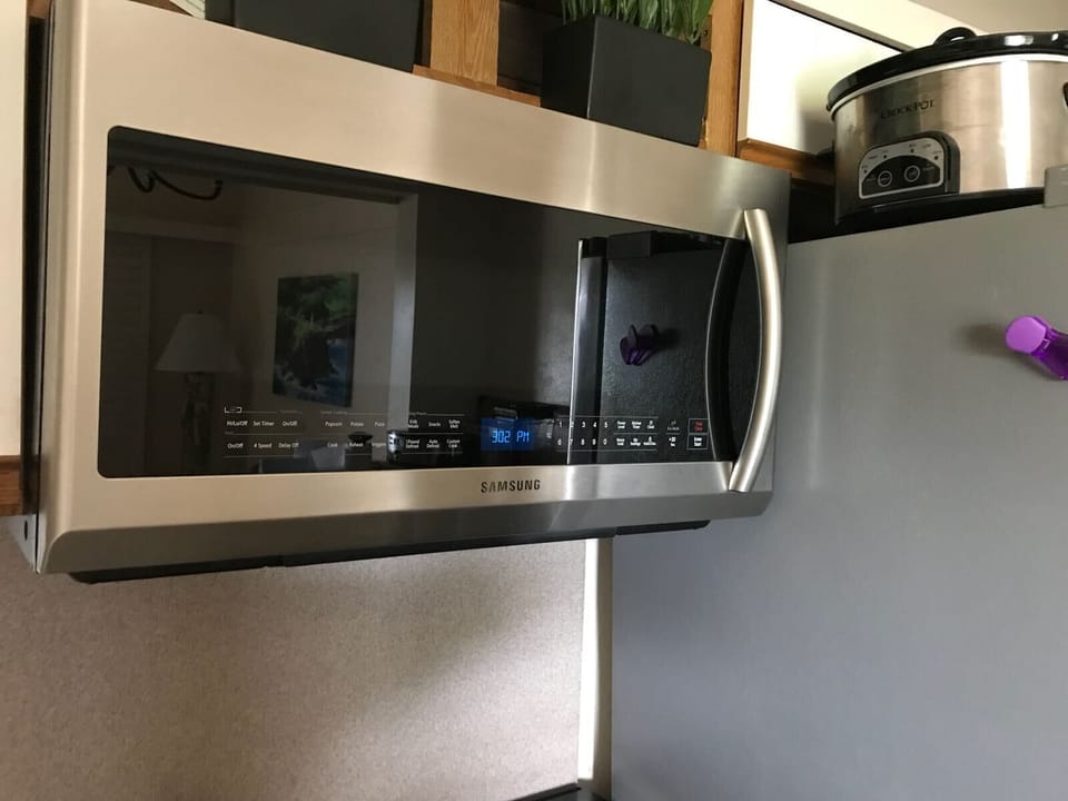Modern microwave over the top