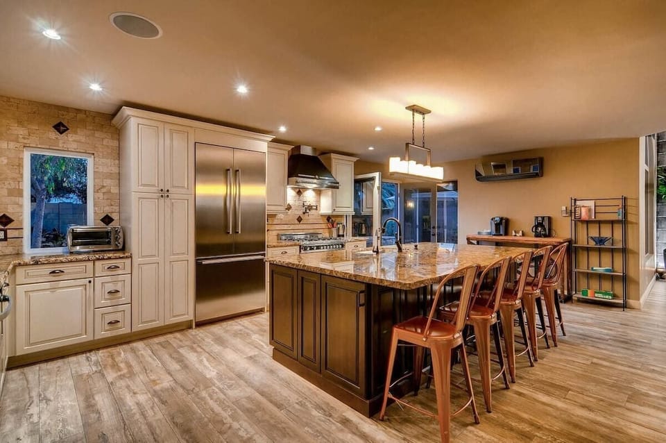 Luxury kitchen with large island