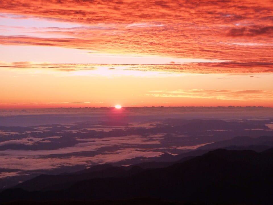 Tres Cruces sunrise (where the Andes Mountains drop into the Amazon Basin)
