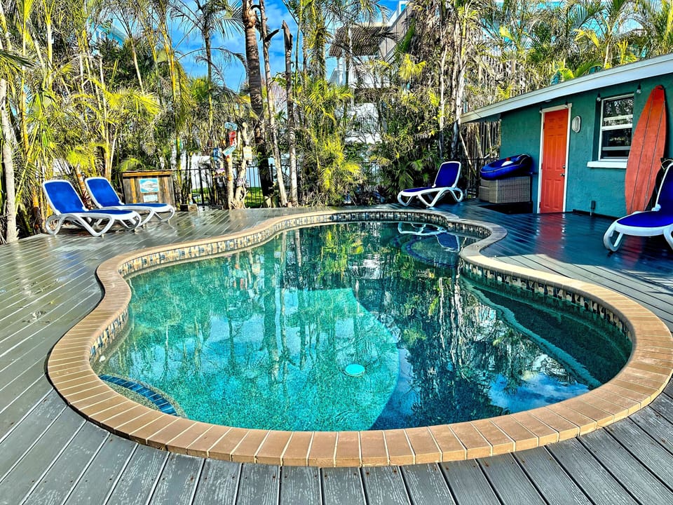 Heated private pool