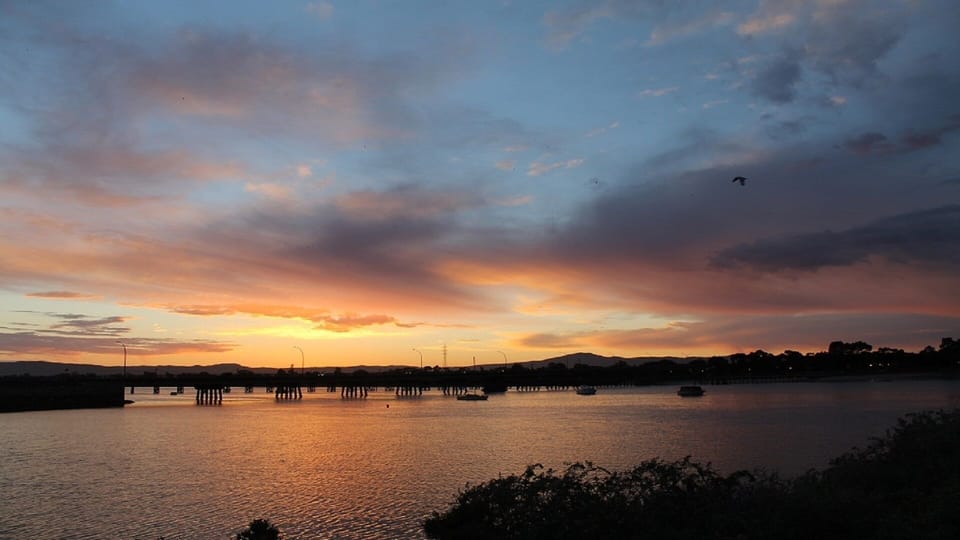 Sunset at Port Augusta.