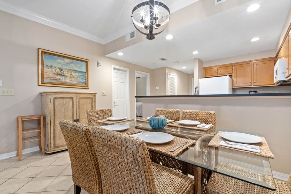 dining area & kitchen