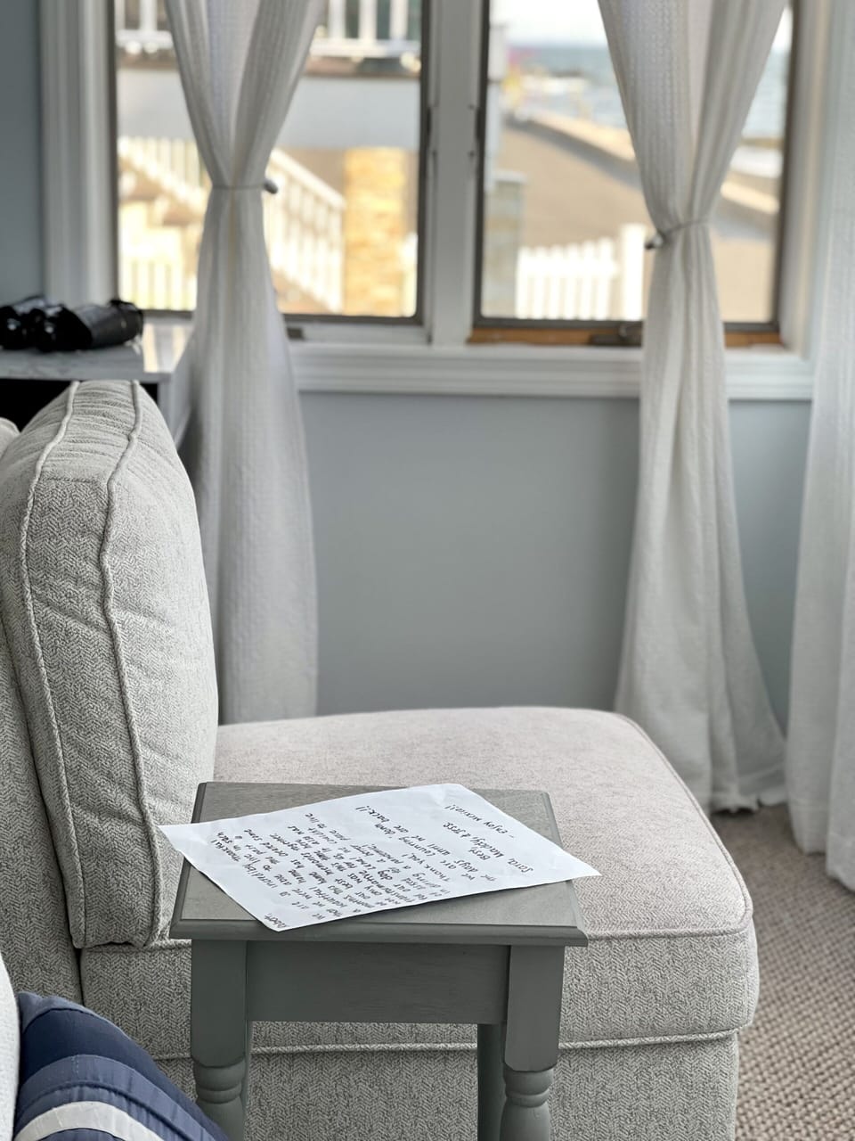 Comfort seating on the front sun porch
