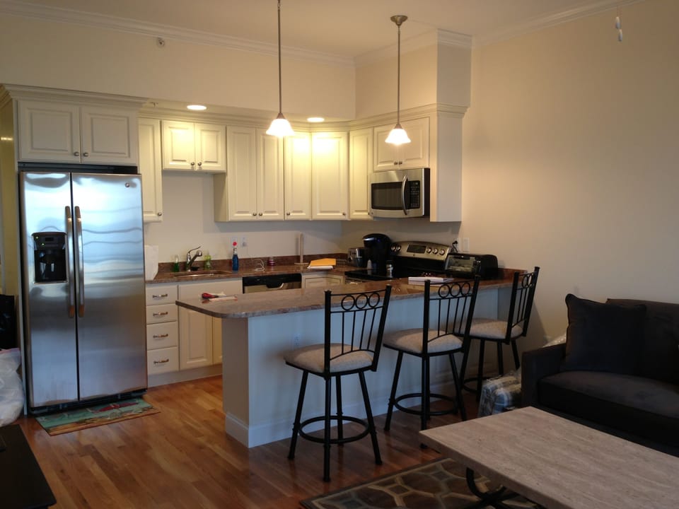 Open, spacious kitchen area
