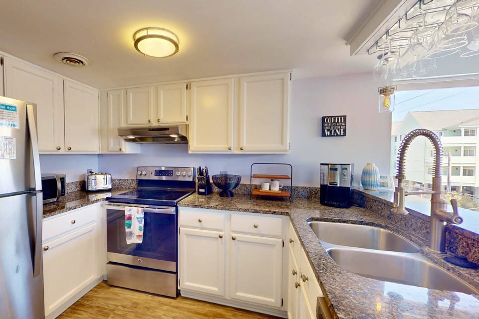 The kitchen has everything you need to cook a great meal!