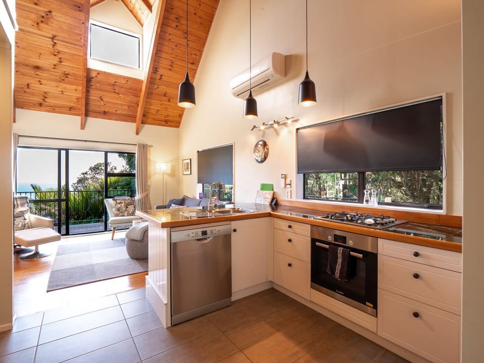 Enjoy sea views while in the kitchen.