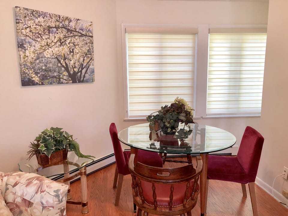 Extra seating area in living room 