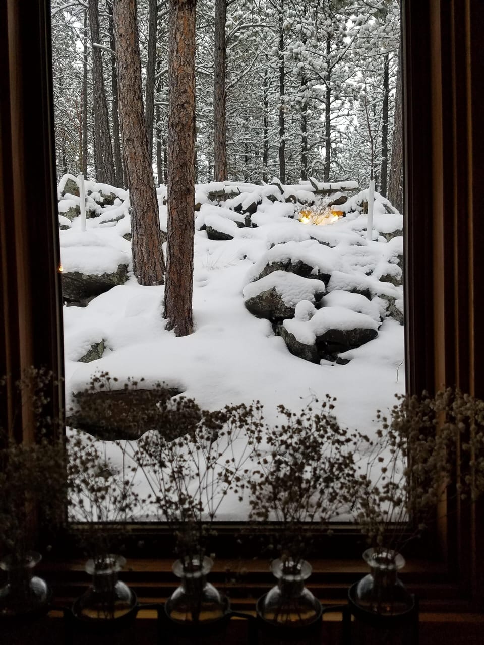 our view from the kitchen sink is nothing short of magical