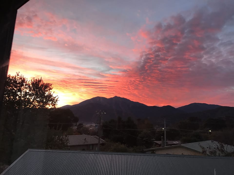 Magic sun rise view from 1st Bed room
