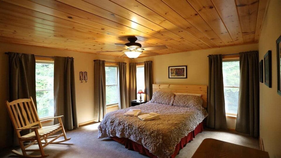 Upstairs Bedroom in Luxury White Mountain Vacation Home