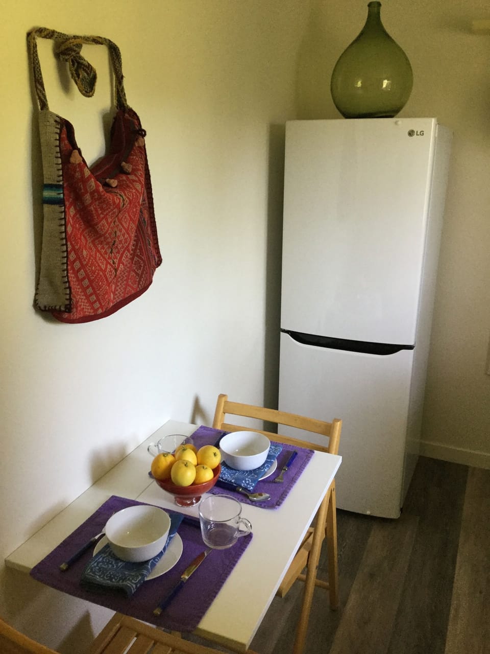 Table and chairs in kitchen.
