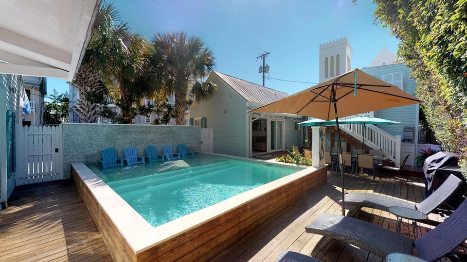 Pool Side - In the middle of the complex is a private pool.  The perfect place to relax in the Key West sun!