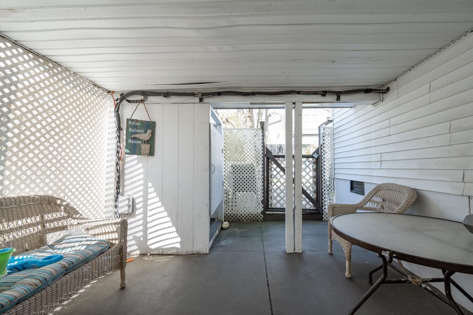 Outdoor seating area